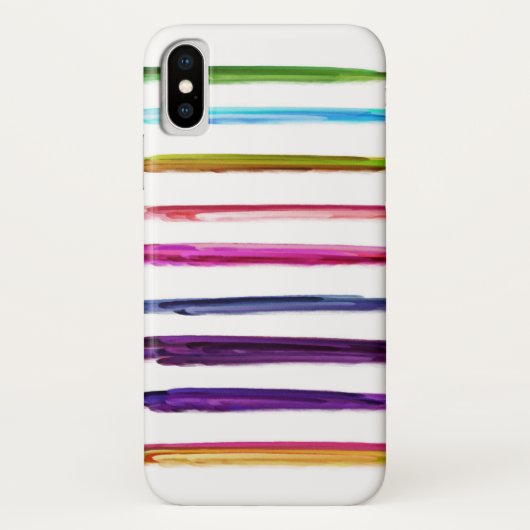 Abstracte kleurrijke verfpenseelstreken Case-Mate iPhone case (Achterkant)