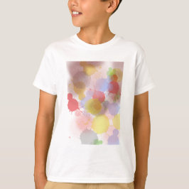 Abstracte kleurrijke verfspatten t-shirt