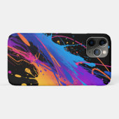 Abstracte kleurrijke verfspetterachtergrond Case-Mate iPhone case (Achterkant (horizontaal))