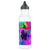 Abstracte kleurrijke vloerkunst Waterfles (Rechts)