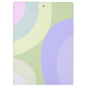 Abstracte kleurrijke vormen klembord (Achterkant)