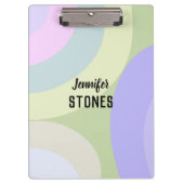 Abstracte kleurrijke vormen klembord (Voorkant)