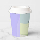 Abstracte kleurrijke vormen papieren bekers (Rechts)