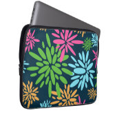 Abstracte Kleurrijke Vuurwerkbloem Elektronicatas Laptop Sleeve (Voorkant Rechts)