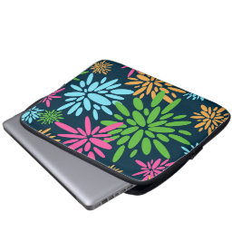 Abstracte Kleurrijke Vuurwerkbloem Elektronicatas Laptop Sleeve