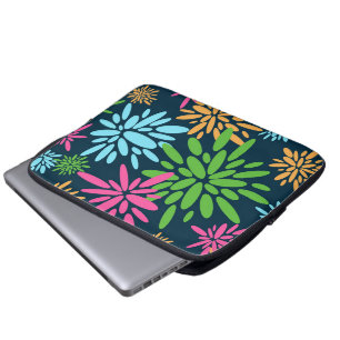 Abstracte Kleurrijke Vuurwerkbloem Elektronicatas Laptop Sleeve