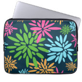 Abstracte Kleurrijke Vuurwerkbloem Elektronicatas Laptop Sleeve (Voorkant)