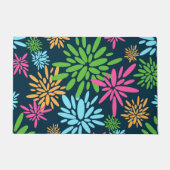 Abstracte Kleurrijke Vuurwerkbloemen Deurmat (Voorkant)