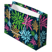 Abstracte Kleurrijke Vuurwerkbloemen Gift Bag Groot Cadeauzakje (Voorkant Gekanteld)