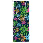 Abstracte Kleurrijke Vuurwerkbloemen Gift Bag Wijn Cadeautas (Achterkant)