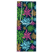 Abstracte Kleurrijke Vuurwerkbloemen Gift Bag Wijn Cadeautas (Voorkant)