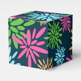 Abstracte kleurrijke vuurwerkbloemen gunstbox bedankdoosjes