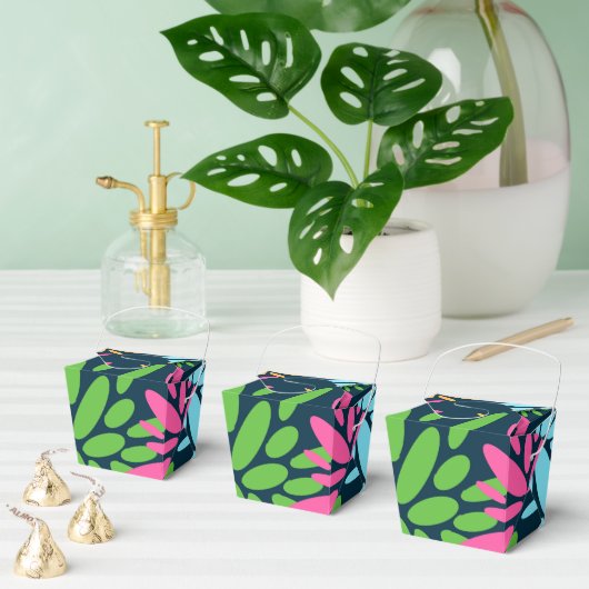 Abstracte kleurrijke vuurwerkbloemen gunstbox bedankdoosjes (Meervoudige)