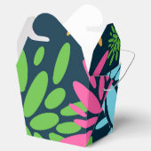 Abstracte kleurrijke vuurwerkbloemen gunstbox bedankdoosjes (Geopend)