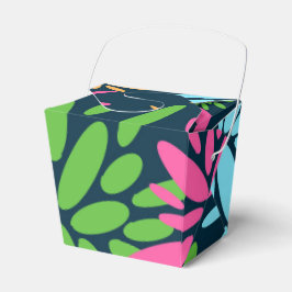 Abstracte kleurrijke vuurwerkbloemen gunstbox bedankdoosjes