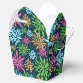 Abstracte kleurrijke vuurwerkbloemen gunstbox bedankdoosjes (Geopend)