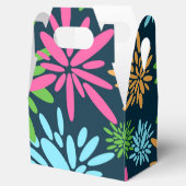 Abstracte kleurrijke vuurwerkbloemen gunstbox bedankdoosjes (Geopend)