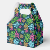 Abstracte kleurrijke vuurwerkbloemen gunstbox bedankdoosjes (Voorkant)