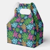 Abstracte kleurrijke vuurwerkbloemen gunstbox bedankdoosjes (Achterkant)