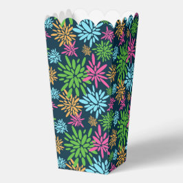 Abstracte kleurrijke vuurwerkbloemen gunstbox bedankdoosjes