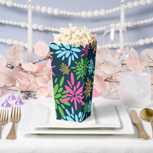 Abstracte kleurrijke vuurwerkbloemen gunstbox bedankdoosjes (Huwelijk)