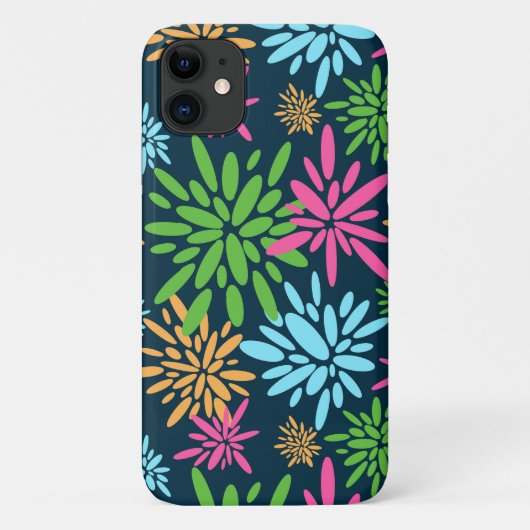 Abstracte kleurrijke vuurwerkbloemen iPhone-hoesje Case-Mate iPhone Case (Achterkant)