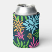 Abstracte kleurrijke vuurwerkbloemen koeler (Blikje Voorkant)