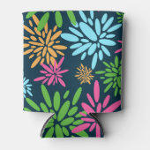 Abstracte kleurrijke vuurwerkbloemen koeler (Voorkant)