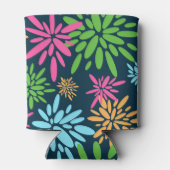 Abstracte kleurrijke vuurwerkbloemen koeler (Achterkant)