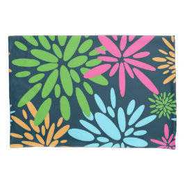 Abstracte kleurrijke vuurwerkbloemen Kussensloop