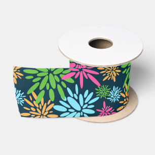 Abstracte kleurrijke vuurwerkbloemen lint