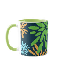 Abstracte kleurrijke vuurwerkbloemen Mok