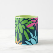 Abstracte kleurrijke vuurwerkbloemen Mok (Midden)