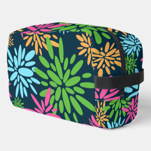 Abstracte Kleurrijke Vuurwerkbloemen Print Cut Naa Toilettasje