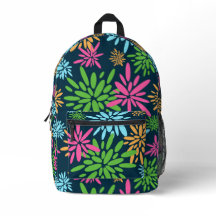 Abstracte kleurrijke vuurwerkbloemen rugzak