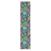 Abstracte Kleurrijke Vuurwerkbloemen Tafelloper (Voorkant)