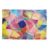 Abstracte kleurrijke waterverf, fantastische achte kussensloop (Achterkant)