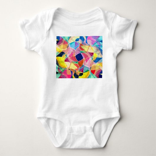Abstracte kleurrijke waterverf, fantastische achte romper (Voorkant)