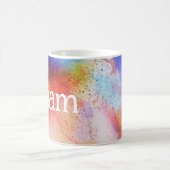 Abstracte kleurrijke waterverf mok koffie (Center)