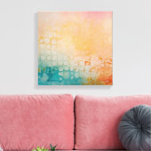 Abstracte Kleurrijke Waterverf muurkunst Canvas Afdruk (Insitu (Woonkamer))