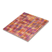 Abstracte kleurrijke Waterverf penseelstreken Tegeltje (Zijkant)