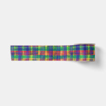 Abstracte kleurrijke Waterverf Plaid Pattern