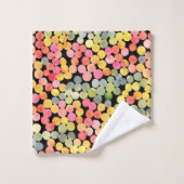 Abstracte kleurrijke Waterverf Stippen Bad Handdoek (Wasdoekje)