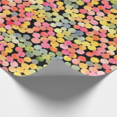 Abstracte kleurrijke Waterverf Stippen Cadeaupapier (Hoek)