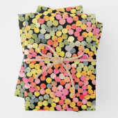 Abstracte kleurrijke Waterverf Stippen Inpakpapier Vel (In situ)