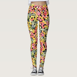 Abstracte kleurrijke Waterverf Stippen Leggings