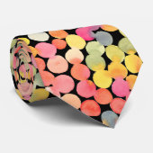 Abstracte kleurrijke Waterverf Stippen Stropdas (Opgerold)