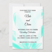 Abstracte kleurrijke waterverf voeg naamtekst toe kaart (Voorkant)