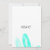 Abstracte kleurrijke waterverf voeg naamtekst toe kaart (Achterkant)