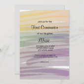 Abstracte kleurrijke waterverf voeg naamtekst toe kaart (Voorkant / Achterkant)